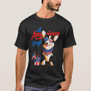 All American Corgi USA Sonnenbrille 4. Juli Tric T-Shirt