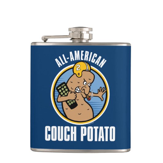 All-American Couch Potato Flachmann (Vorderseite)