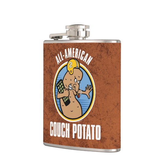 All-American Couch Potato Flachmann (Links)