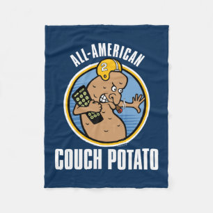 All-American Couch Potato Fleecedecke