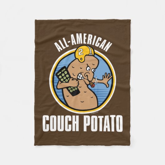 All-American Couch Potato Fleecedecke (Vorderseite)