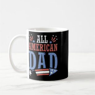 All American Dad 4. Juli Feuerwerk Unabhängigkeit Kaffeetasse