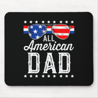 All American Dad 4. Juli Vatertag Sungles  Mousepad