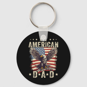 All American Dad Adler 4. Juli Vatertag Männer Schlüsselanhänger