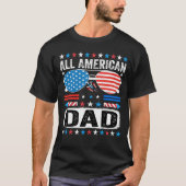 All American Dad Patriotic Father USA T-Shirt (Vorderseite)