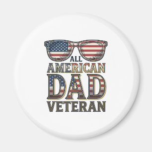 All American Dad Veteran Patrioten Sonnenbrille T- Magnet