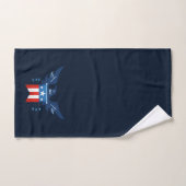 All American Eagle & Flag Patriotic Badhandtuch Set (Handtuch)