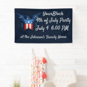 All American Eagle & Flag Patriotic Banner (Insitu)