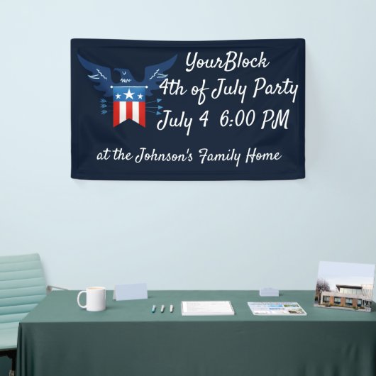 All American Eagle & Flag Patriotic Banner (Messeveranstaltung)