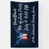 All American Eagle & Flag Patriotic Banner (Vertikal)