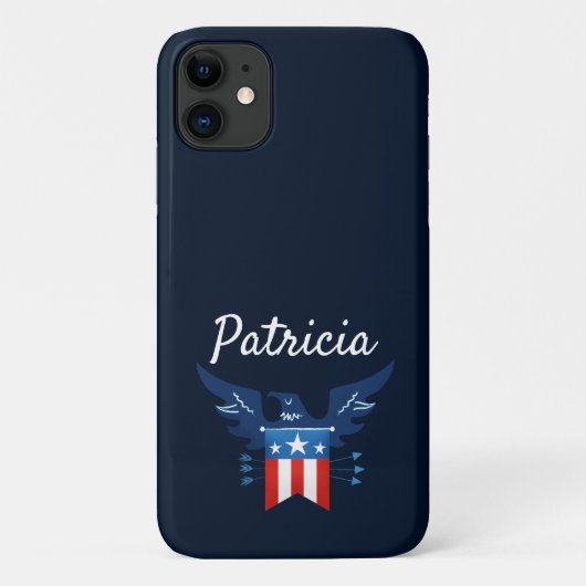 All American Eagle & Flag Patriotic Case-Mate iPhone Hülle (Rückseite)