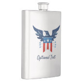 All American Eagle & Flag Patriotic Flachmann (Rechts)