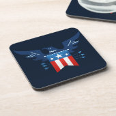 All American Eagle & Flag Patriotic Getränkeuntersetzer (Linke Seite)