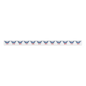 All American Eagle & Flag Patriotic Grosgrain Ribb Ripsband (Vorderseite)