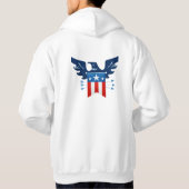All American Eagle & Flag Patriotic Hoodie (Rückseite)