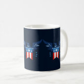 All American Eagle & Flag Patriotic Kaffeetasse (VorderseiteRechts)