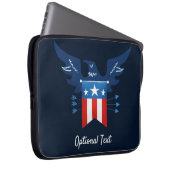 All American Eagle & Flag Patriotic Laptopschutzhülle (Vorne Rechts)