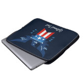 All American Eagle & Flag Patriotic Laptopschutzhülle (Vorne Knopf)