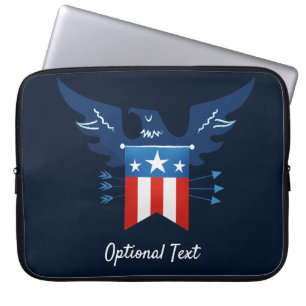 All American Eagle & Flag Patriotic Laptopschutzhülle