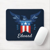 All American Eagle & Flag Patriotic Mousepad (Mit Mouse)