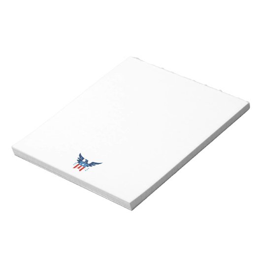 All American Eagle & Flag Patriotic Notizblock (Rotiert)