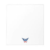 All American Eagle & Flag Patriotic Notizblock (Vorderseite)