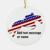 All-American Equestrian Rider Keramik Ornament (Vorne)