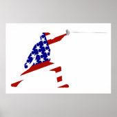 All-American Fencer / Fencing Poster (Vorne)