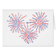All-American Fireworks Card