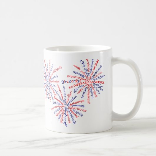 All-American Fireworks-Tasse Kaffeetasse (Rechts)