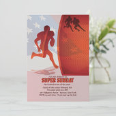 All American Football Einladung (Stehend Vorderseite)