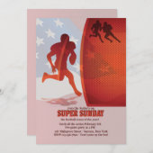 All American Football Einladung (Vorne/Hinten)