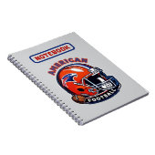 All-American Game Day Vibes - Vintager Helmstil Notizblock (Rechte Seite)