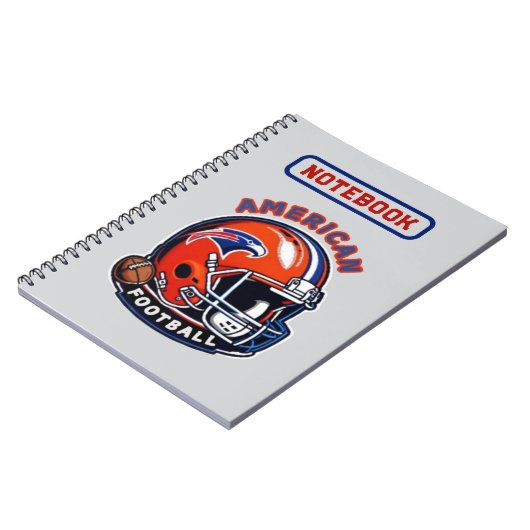 All-American Game Day Vibes - Vintager Helmstil Notizblock (Linke Seite)