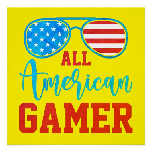 ALL AMERICAN GAMER POSTER (Vorderseite)