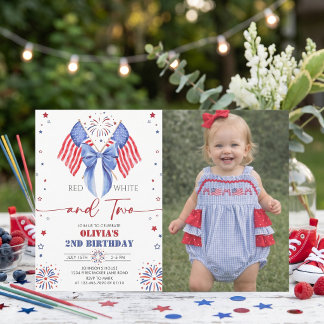 All American Girl 2. Foto Geburtstagseinladung Einladung