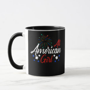 All American Girl 4. Juli Familie Patriotic Tasse