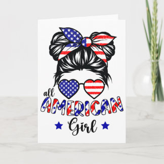 All American Girl 4. Juli Patriotische Shirts Für Karte