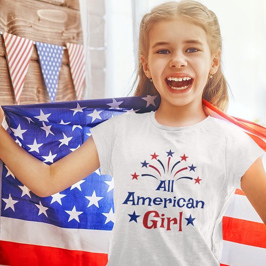 All American Girl 4th July Kid T-Shirt