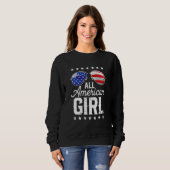 All American Girl 4th Of July Family Matching Sung Sweatshirt (Vorne ganz)