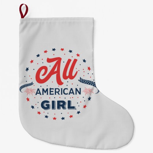 All American Girl Abzeichen Großer Weihnachtsstrumpf (Vorderseite)