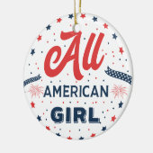 All American Girl Abzeichen Ornament (Links)