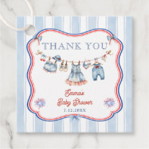 All American Girl Baby Shower Thank you