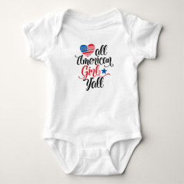 All American Girl Baby Strampler