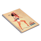 All-American Girl. Button-Up-Design Notizblock (Rechte Seite)