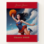 All American Girl Cheerleader Spiral Notizblock (Rückseite)
