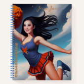 All American Girl Cheerleader Spiral Notizblock (Vorderseite)