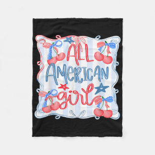 All American Girl Coquette Schleife 4. Juli Patrio Fleecedecke