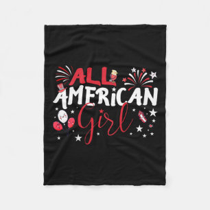 All American Girl For Independence Day Girls Patri Fleecedecke