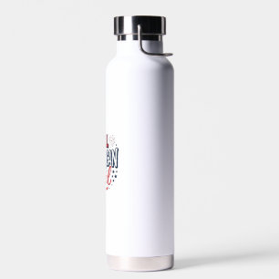 All American Girl Patriotisches Vintage-Vektordesi Trinkflasche